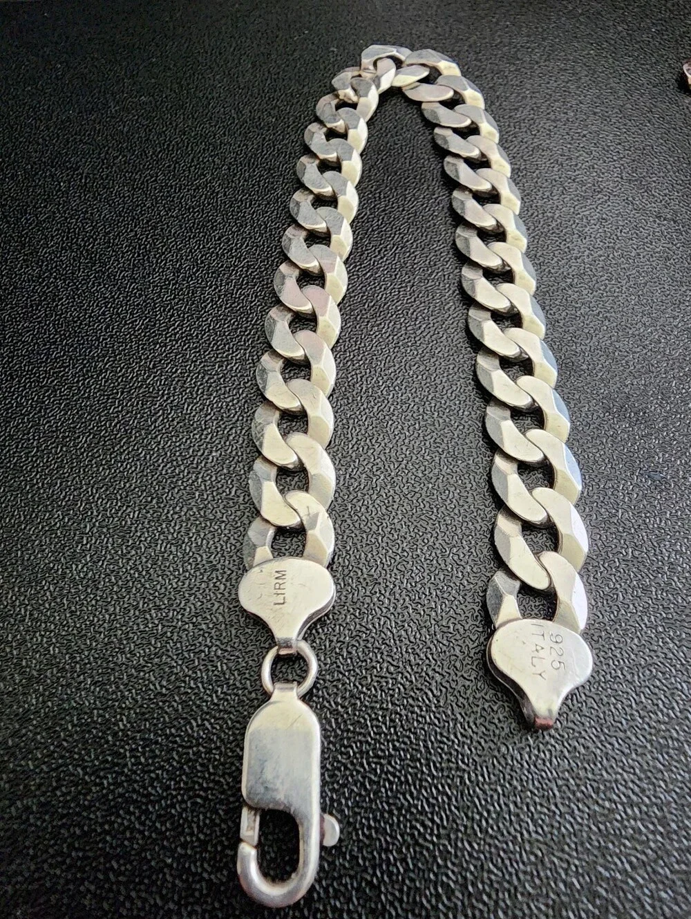 Sterling Silver Cuban Link Bracelet with Lobster Clasp